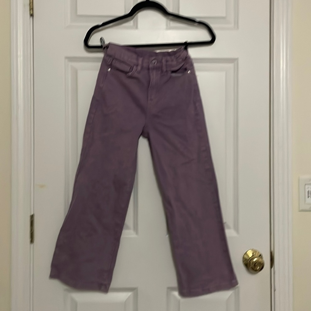 Size 8 purple strait leg jeans for girls, super cute and comfy